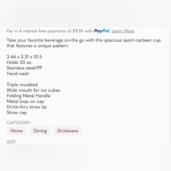 Corkcicle Karim Rashid 20 oz Sport Canteen - Picture 3 of 3